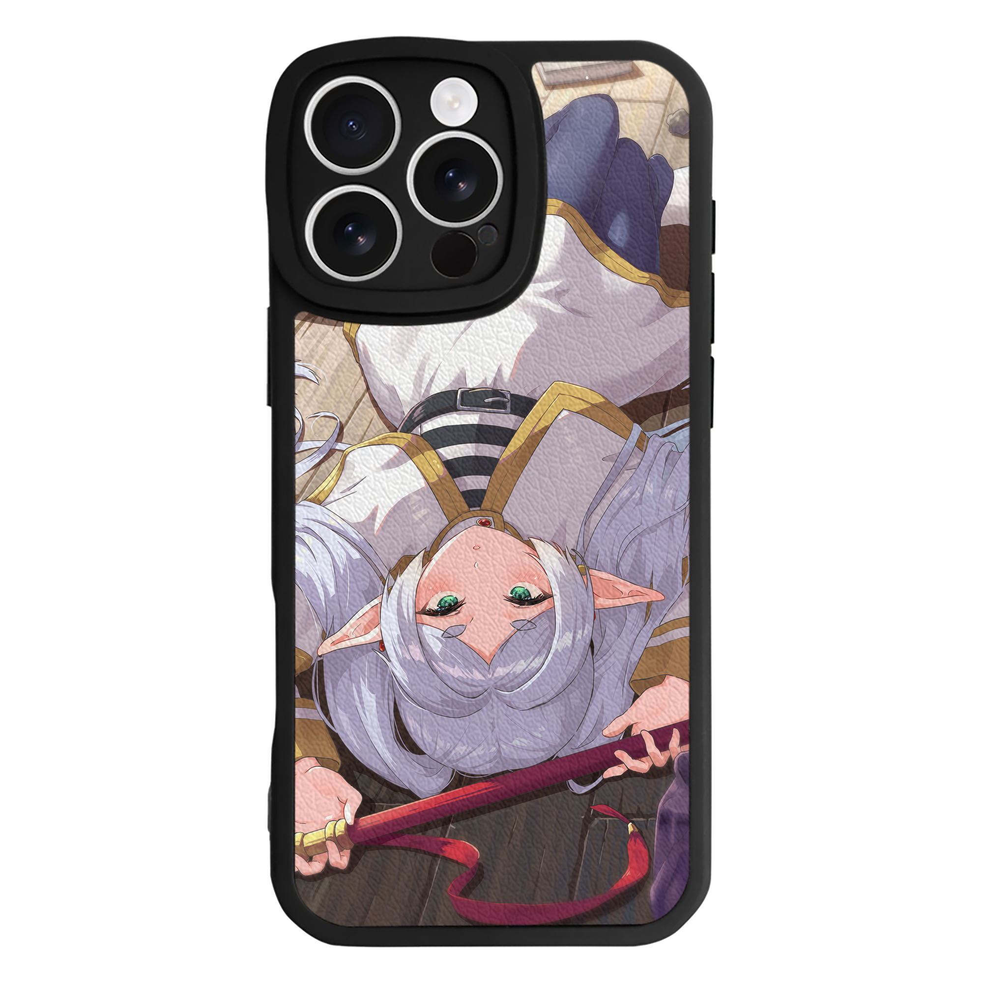 （画像用） 葬送のフリーレン Frieren 【iPhone 16シリーズ対応】シリコンスマホケース（レザー調） 材質：シリコン